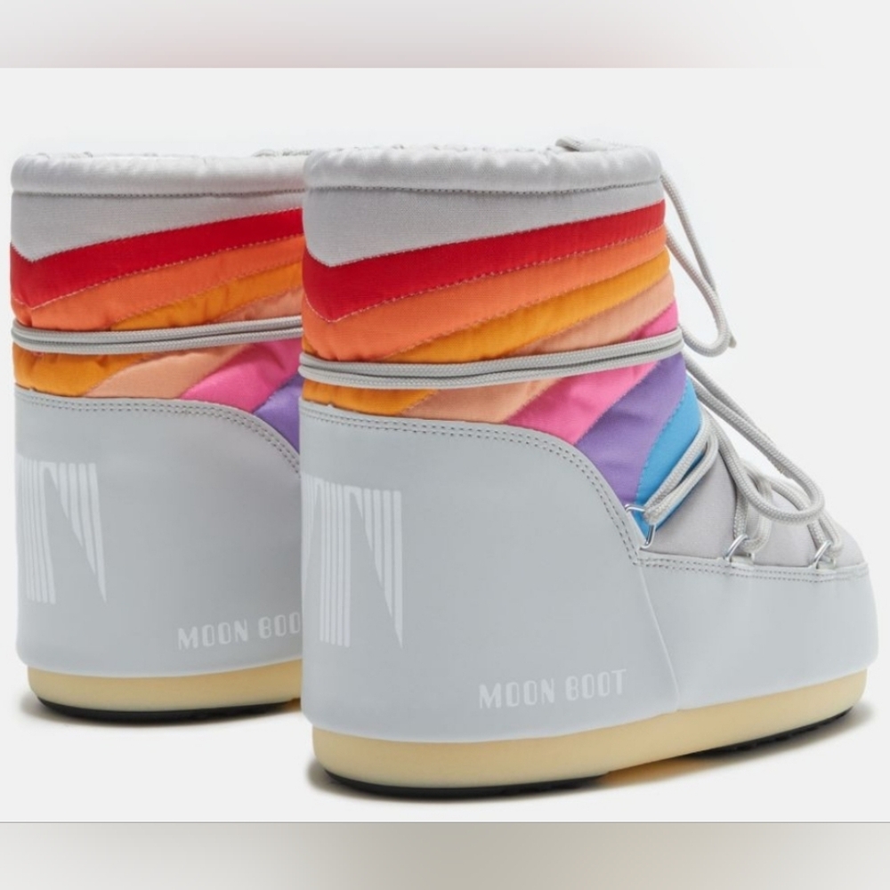 ICON LOW RAINBOW GREY BOOTS